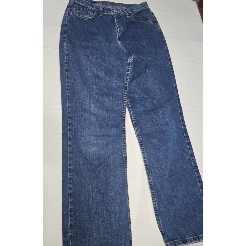 Blu Jeans Brand Denim Pants Women's Size 12 M‎ 30x30 Straight Leg 100% Cotton